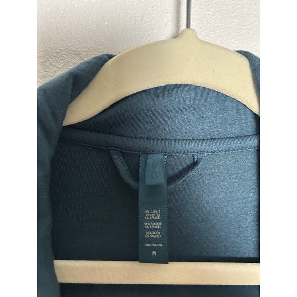 Skims Sleep Soft Pajama Top Button Down Shirt Teal Loungewear Size Med - Picture 2 of 5